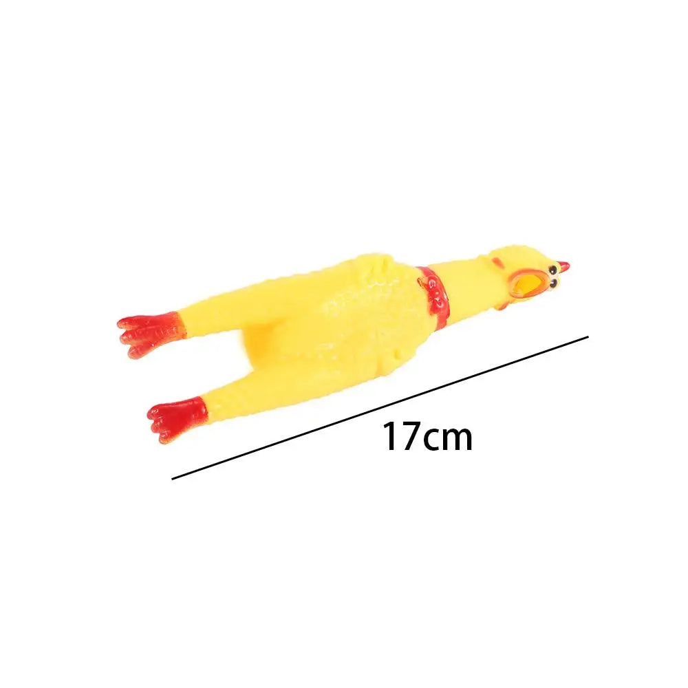 1 Piece Lovely Rubber Cute Pet Squeaky Toy Pet Supplies Screaming Chicken Pet Dog Chew Toy