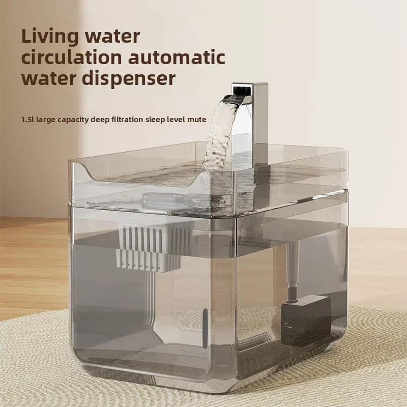 2025 new Cat Automatic Water Dispenser Drinking circulating filters flowing water intelligent pet automatic water dispenser