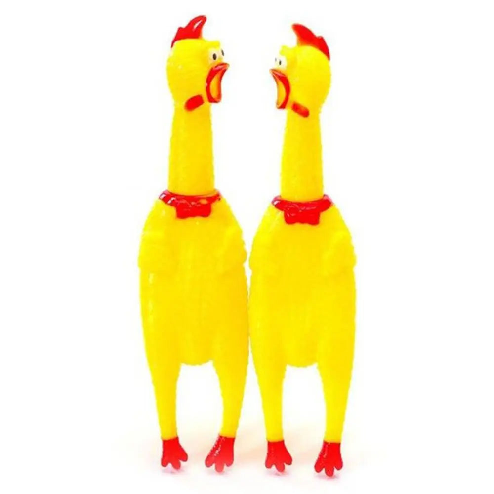 1 Piece Lovely Rubber Cute Pet Squeaky Toy Pet Supplies Screaming Chicken Pet Dog Chew Toy