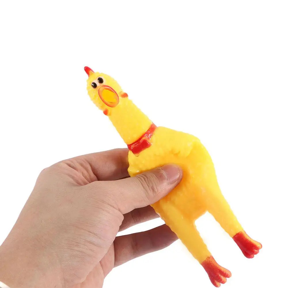 1 Piece Lovely Rubber Cute Pet Squeaky Toy Pet Supplies Screaming Chicken Pet Dog Chew Toy