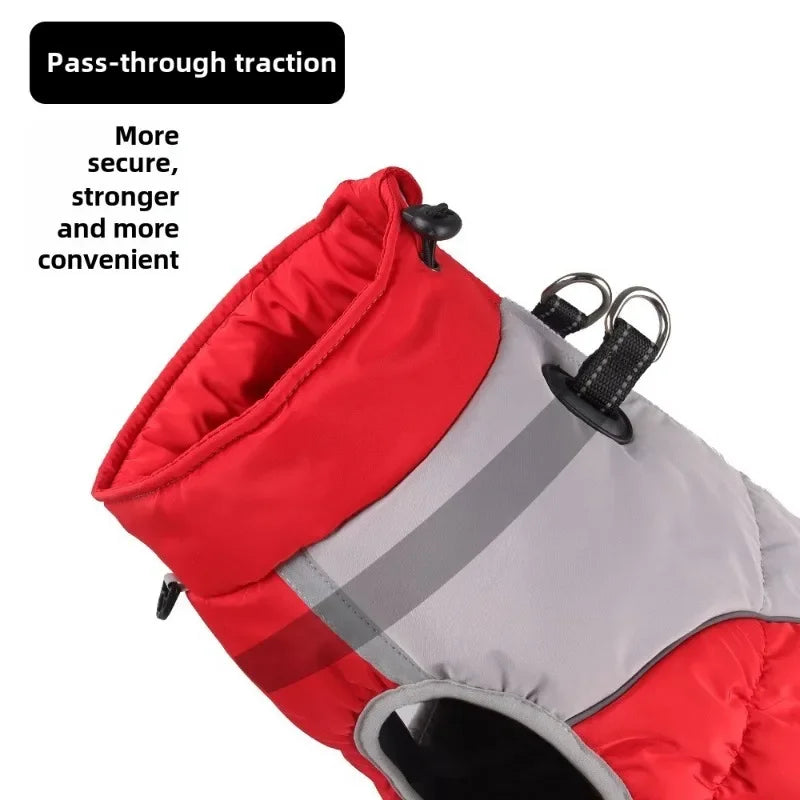 6 Size XL-6XL Winter Pet Dog Clothes Warm Big Dog Coat Puppy Clothing Waterproof Pet Vest Jacket For Small Large Dogs