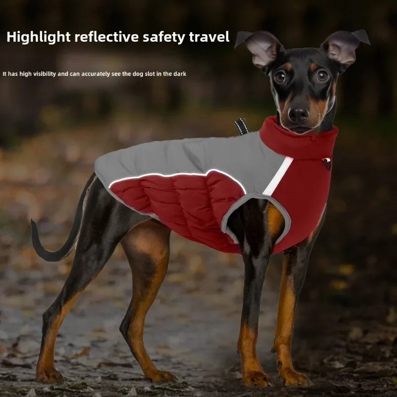 6 Size XL-6XL Winter Pet Dog Clothes Warm Big Dog Coat Puppy Clothing Waterproof Pet Vest Jacket For Small Large Dogs