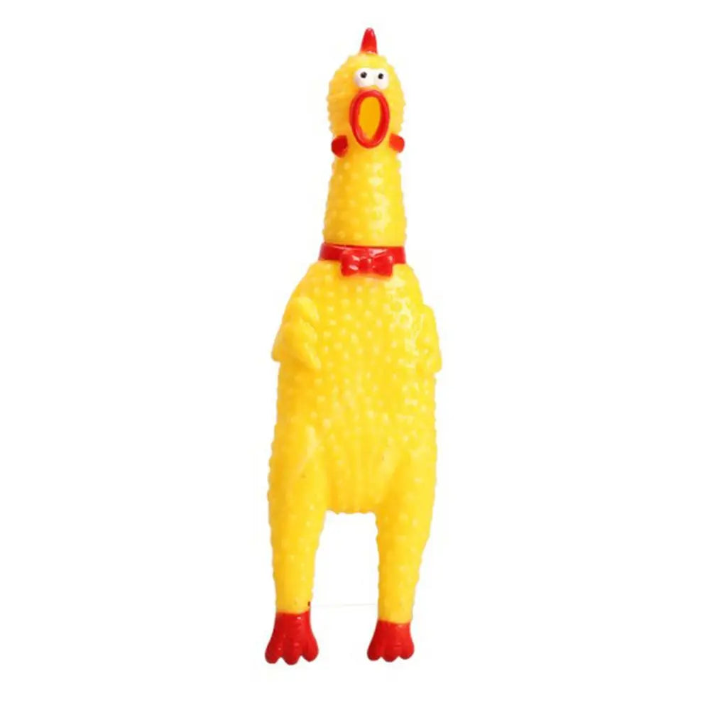 1 Piece Lovely Rubber Cute Pet Squeaky Toy Pet Supplies Screaming Chicken Pet Dog Chew Toy