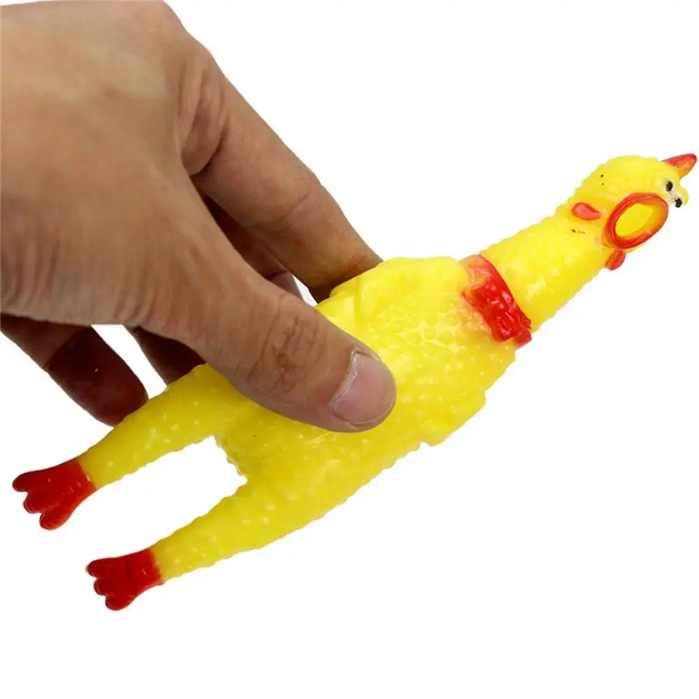 1 Piece Lovely Rubber Cute Pet Squeaky Toy Pet Supplies Screaming Chicken Pet Dog Chew Toy