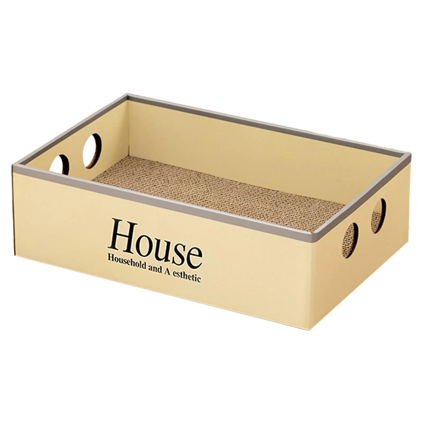 Cardboard Cat Scratcher Durable Heavy Duty Lounger Box Cat Scratching Board