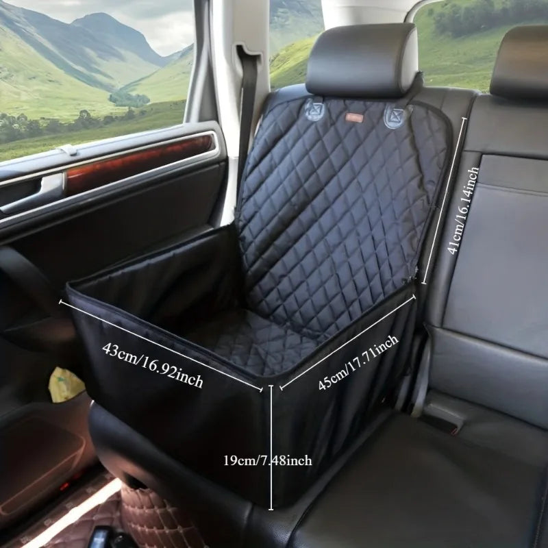 All-Season Pet Travel Safety Basket - Secure Design, Car Seat-Fitting Size Prevents Pet Movement, Ensures Driving Safety