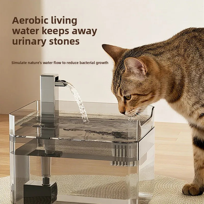 2025 new Cat Automatic Water Dispenser Drinking circulating filters flowing water intelligent pet automatic water dispenser
