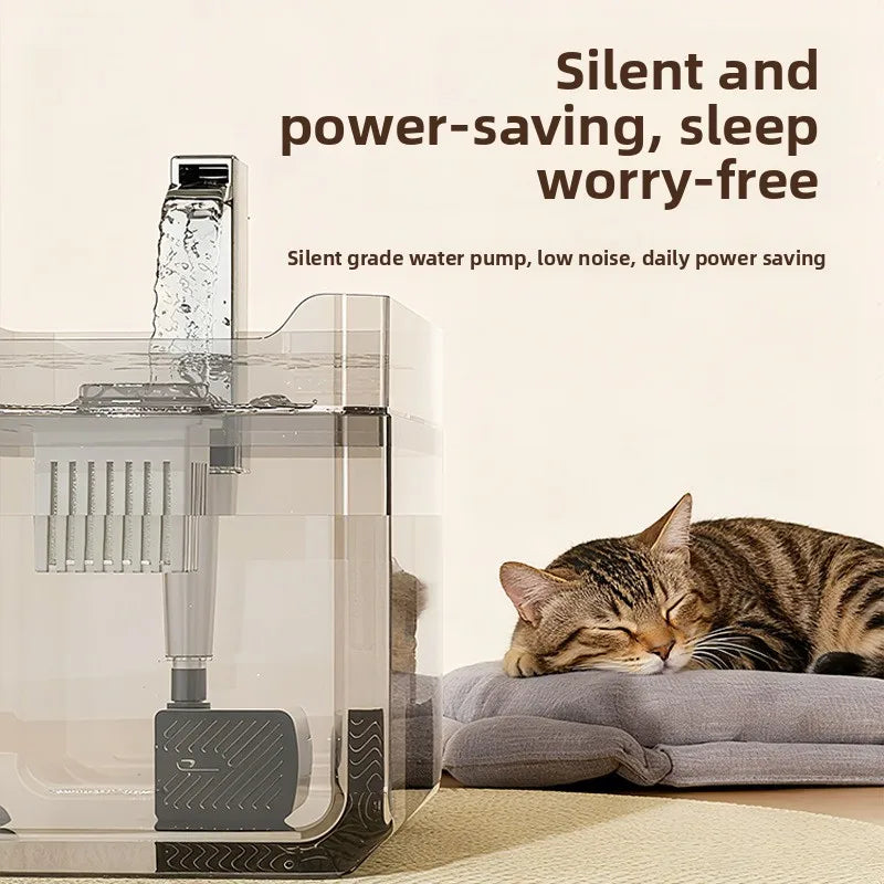2025 new Cat Automatic Water Dispenser Drinking circulating filters flowing water intelligent pet automatic water dispenser